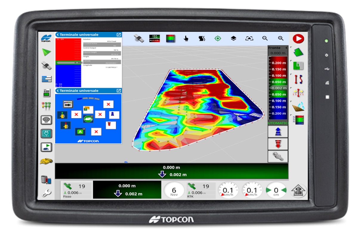 Monitor Topcon XD+ da 12 pollici con interfaccia user friendly per il livellamento Gps